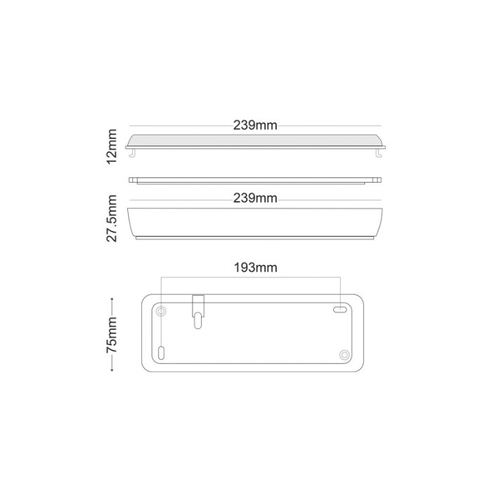 ΦΩΤΙΣΤΙΚΟ ΑΣΦΑΛΕΙΑΣ LED ΕΠΙΤΟΙΧΟ 230V AC2W 6000K 100LM 1,5HRS