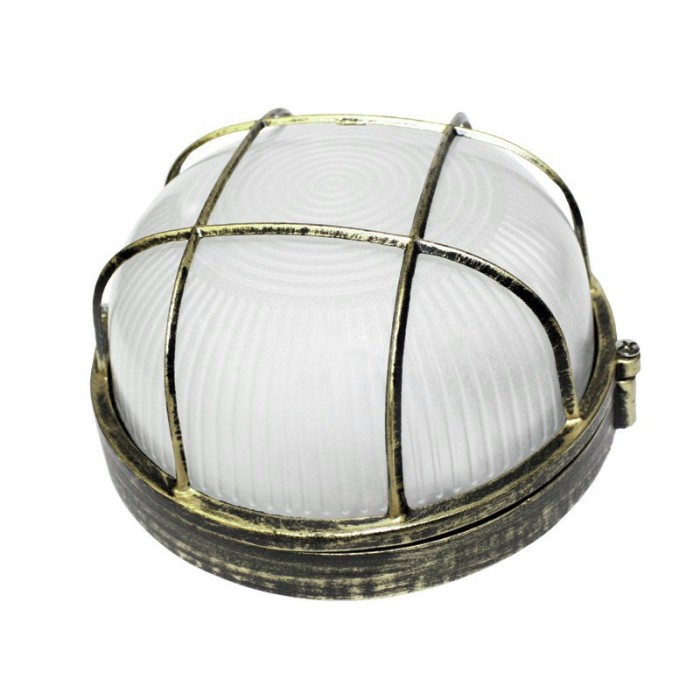 ΑΠΛΙΚΑ ΚΗΠΟΥ ΧΕΛΩΝΑ ΑΛΟΥΜΙΝΙΟ ΧΡΥΣΟ ΜΕ ΜΑΥΡΟ ΣΥΜΒΑΤΙΚΟ 1xE27 IP45 Φ190x95mm