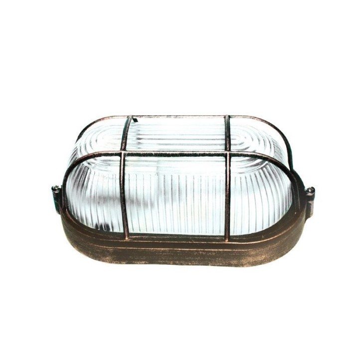 BULK HEAD Ε27 208mm RUST WITH GRID