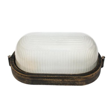 BULK HEAD Ε27 192mm RUST WITHOUT GRID