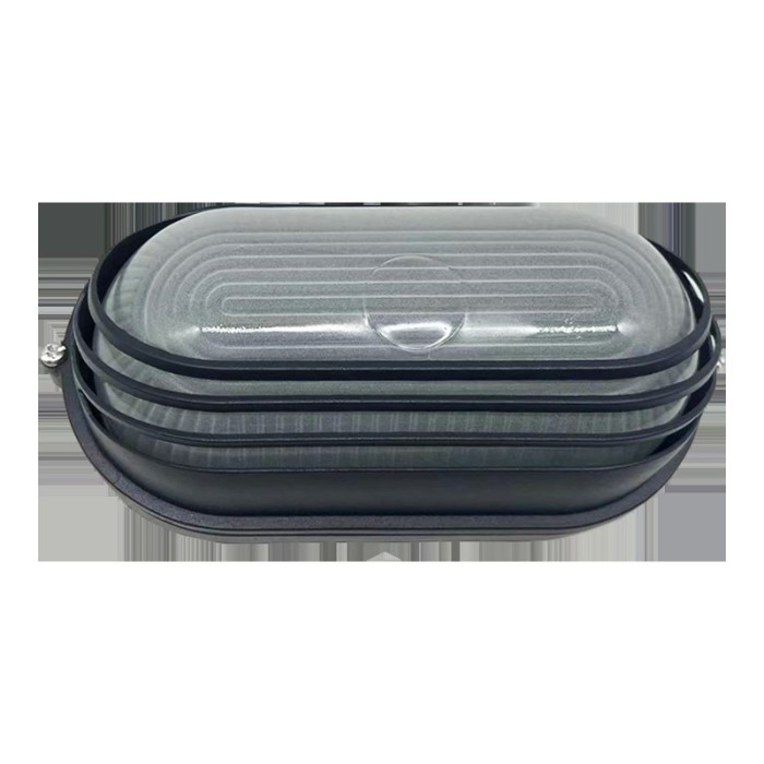 BULKHEAD OVAL 21cm WITH BLACK COVER RAL C0026