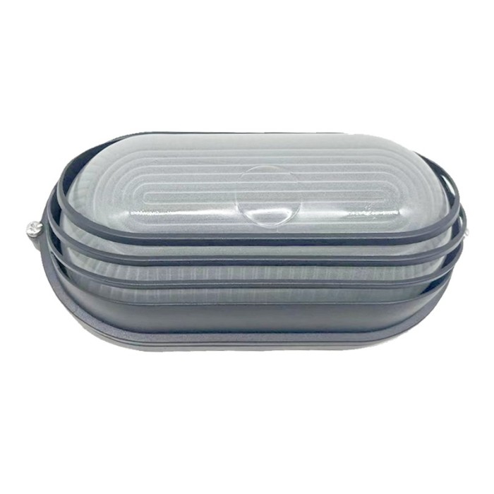 BULKHEAD OVAL 21cm WITH GRAY COVER RAL7016M