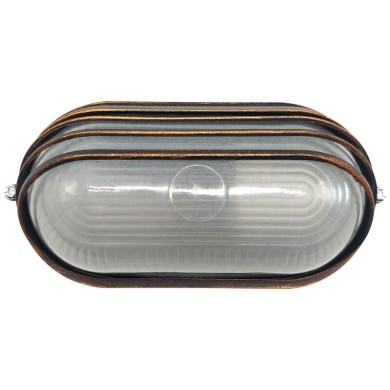 WALL LAMP 21cm WITH COVER RUST COLOR RAL C3619M