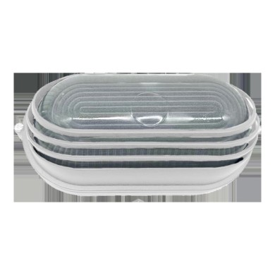 BULKHEAD OVAL 21cm WITH WHITE COVER RAL C3619M