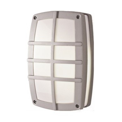 CUBE II - ΑΠΛΙΚΑ ΕΞΩΤΕΡΙΚΟΥ ΧΩΡΟΥ ΑΛΟΥΜΙΝΙΟ ΓΚΡΙ ΣΥΜΒΑΤΙΚΟ 2xE27 IP54 290x90x180mm