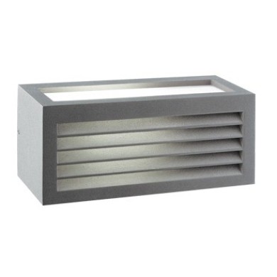 CUBE III - ΑΠΛΙΚΑ ΕΞΩΤΕΡΙΚΟΥ ΧΩΡΟΥ ΑΛΟΥΜΙΝΙΟ ΓΚΡΙ ΣΥΜΒΑΤΙΚΟ 1xE27 IP54 250x108x110mm