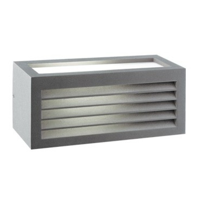 CUBE III - ΑΠΛΙΚΑ ΕΞΩΤΕΡΙΚΟΥ ΧΩΡΟΥ ΑΛΟΥΜΙΝΙΟ ΓΚΡΙ ΣΥΜΒΑΤΙΚΟ 1xE27 IP54 250x108x110mm