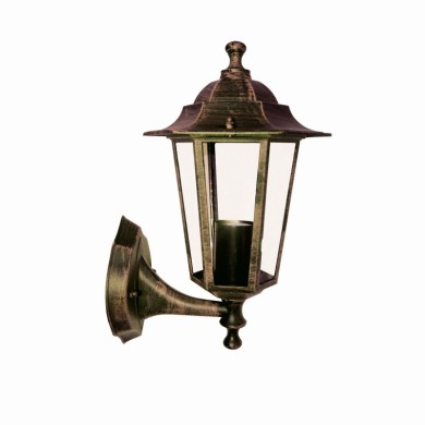 LANTERN HEXAGON RUST E27 UP