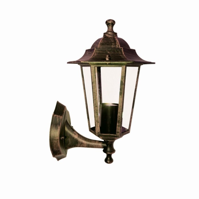 LANTERN HEXAGON RUST E27 UP