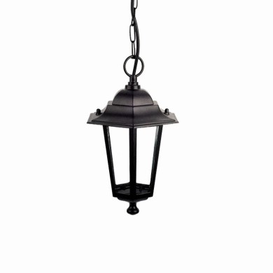PENDANT LATERN LAMP BLACK IR44 E27 RAL C0026
