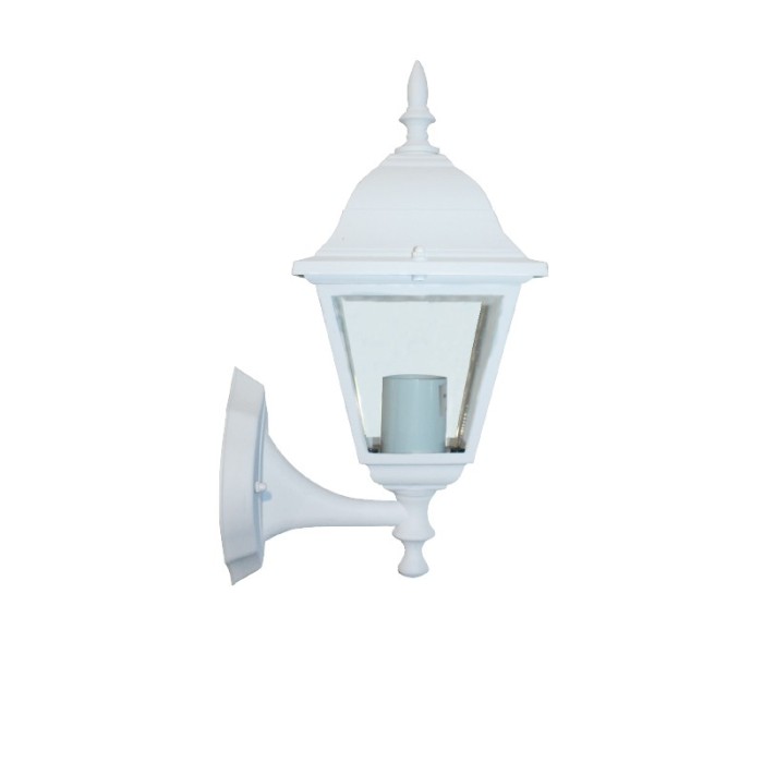 WALL LATERN LAMPWHITE 60W SQUARE SQUARE TOP RAL C3619M