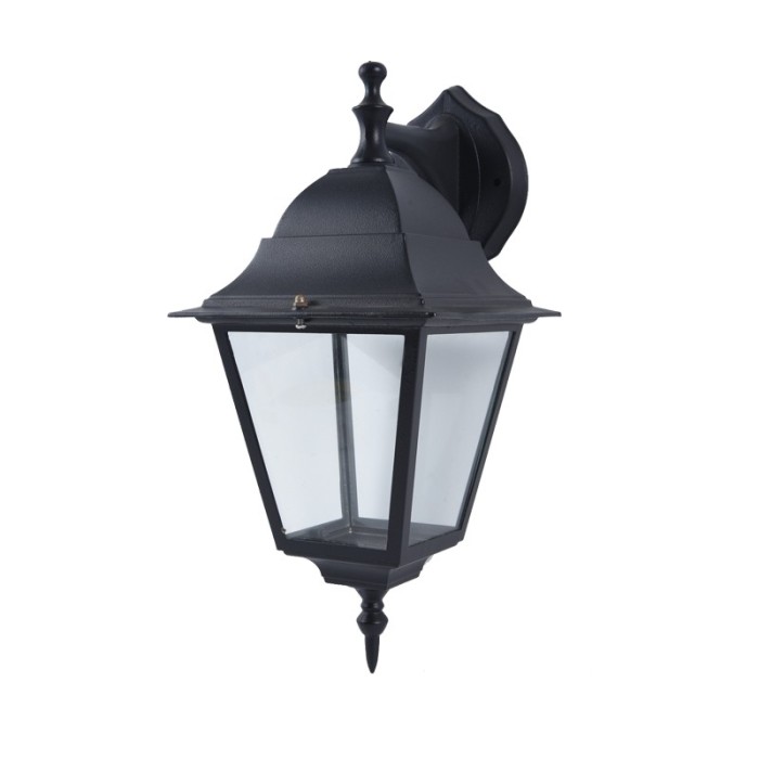 WALL LATERN LAMP BLACK IR45 E27 60W BLACK IR45 E27 60W DOWN RAL C0026