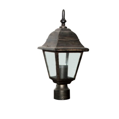  LANTERN SQUARE 60W RUST FOR POLE