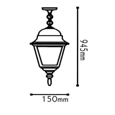 GARDEN LIGHT IP44 BLACK
