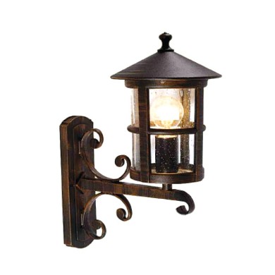 GARDEN WALL LIGHT RUST 42.5X33X21cm