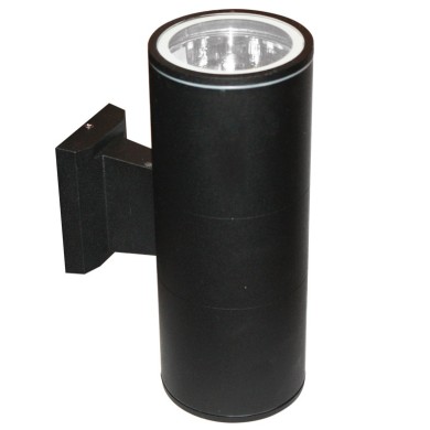 ΣΠΟΤ ΤΟΙΧΟΥ 2 ΔΕΣΜΕΩΝ ΑΛΟΥΜΙΝΙΟ ΜΑΥΡΟ ΣΥΜΒΑΤΙΚΟ 1xE27 IP54 173x108x276mm