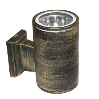 ΣΠΟΤ ΤΟΙΧΟΥ ΑΛΟΥΜΙΝΙΟ ΣΚΟΥΡΙΑ ΣΥΜΒΑΤΙΚΟ 1xE27 IP54 173x108x174mm