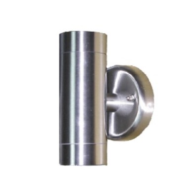 ΣΠΟΤ ΤΟΙΧΟΥ ΑΝΟΞΕΙΔΩΤΟ ΑΤΣΑΛΙ ΓΚΡΙ ΣΥΜΒΑΤΙΚΟ 2xGU10 IP54 108x60x160mm