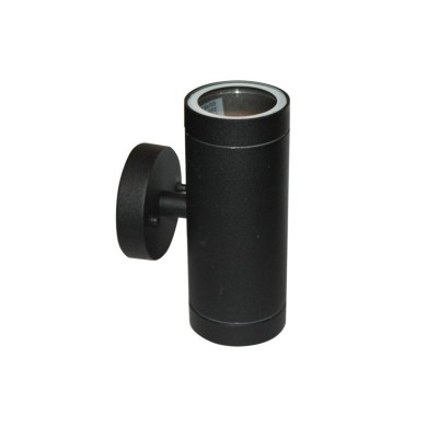 ΣΠΟΤ ΤΟΙΧΟΥ ΑΛΟΥΜΙΝΙΟ ΑΜΜΩΔΕΣ ΜΑΥΡΟ ΣΥΜΒΑΤΙΚΟ 2xGU10 IP54 108x64x160mm