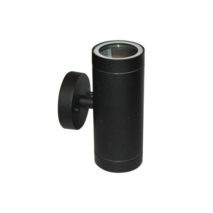 ΣΠΟΤ ΤΟΙΧΟΥ ΑΛΟΥΜΙΝΙΟ ΑΜΜΩΔΕΣ ΜΑΥΡΟ ΣΥΜΒΑΤΙΚΟ 2xGU10 IP54 108x64x160mm