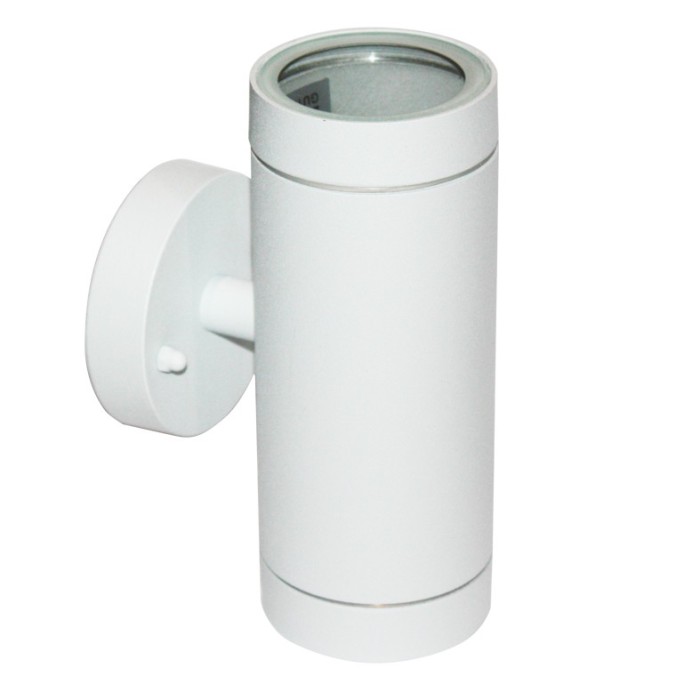 ΣΠΟΤ ΤΟΙΧΟΥ ΑΛΟΥΜΙΝΙΟ ΛΕΥΚΟ ΣΥΜΒΑΤΙΚΟ 2xGU10 IP54 108x64x160mm