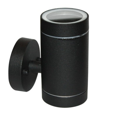 ΣΠΟΤ ΤΟΙΧΟΥ ΑΛΟΥΜΙΝΙΟ ΜΑΥΡΟ ΣΥΜΒΑΤΙΚΟ 1xGU10 IP54 85x64x121mm