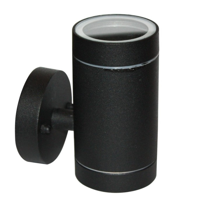 ΣΠΟΤ ΤΟΙΧΟΥ ΑΛΟΥΜΙΝΙΟ ΜΑΥΡΟ ΣΥΜΒΑΤΙΚΟ 1xGU10 IP54 85x64x121mm