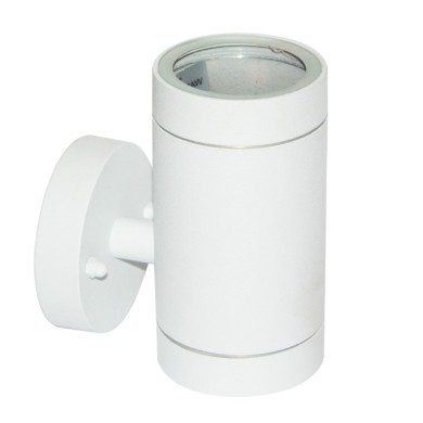 ΣΠΟΤ ΤΟΙΧΟΥ ΑΛΟΥΜΙΝΙΟ ΛΕΥΚΟ ΣΥΜΒΑΤΙΚΟ 1xGU10 IP54 85x64x121mm