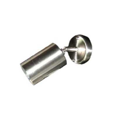 ΣΠΟΤ ΤΟΙΧΟΥ ΑΝΟΞΕΙΔΩΤΟ ΑΤΣΑΛΙ INOX ΣΥΜΒΑΤΙΚΟ 1xGU10 IP54 100x60x155mm