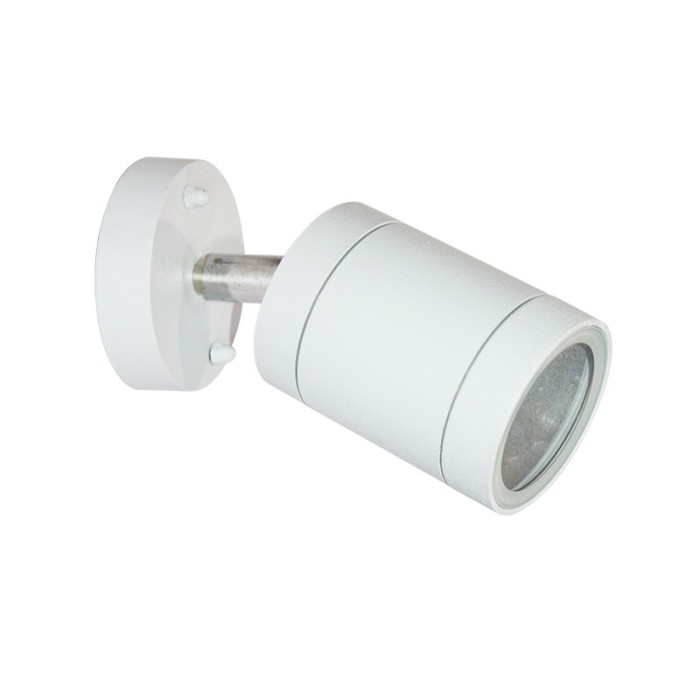 ΣΠΟΤ ΤΟΙΧΟΥ ΑΛΟΥΜΙΝΙΟ ΑΜΜΩΔΕΣ ΛΕΥΚΟ ΣΥΜΒΑΤΙΚΟ 1xGU10 IP54 75x64x155mm