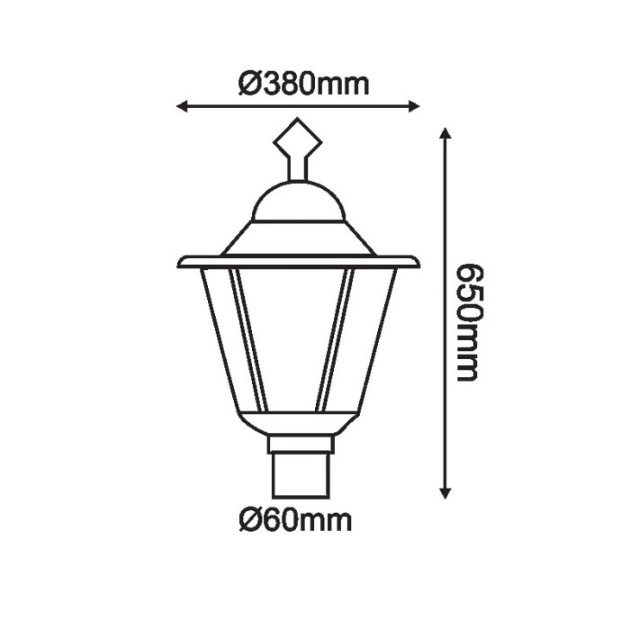 LATERN LAMP MONO TYPE.  RAL C0026