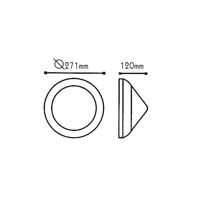 RADES - ΑΠΛΙΚΑ ΕΞΩΤΕΡΙΚΟΥ ΧΩΡΟΥ ΑΝΟΞΕΙΔΩΤΟ ΑΣΤΑΛΙ ΝΙΚΕΛ ΜΑΤ ΣΥΜΒΑΤΙΚΟ 1XE27 IP45 271x120x271mm