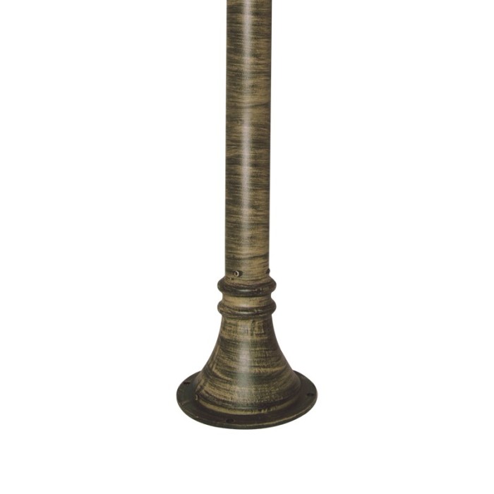 SMALL POLE 0.50 met. WITH BASE WITH BASE FOR ALUMINUM LIGHTS GOLD-BLACK