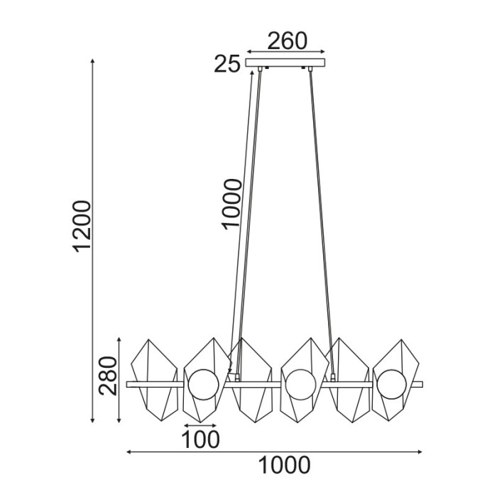 NETTO ΦΩΤΙΣΤΙΚΟ ΚΡΕΜΑΣΤΟ ΧΡΥΣΟ ΜΕΤΑΛΛΙΚΟ ΣΥΜΒΑΤΙΚΟ 4ΧG9 IP20 680Χ1200mm