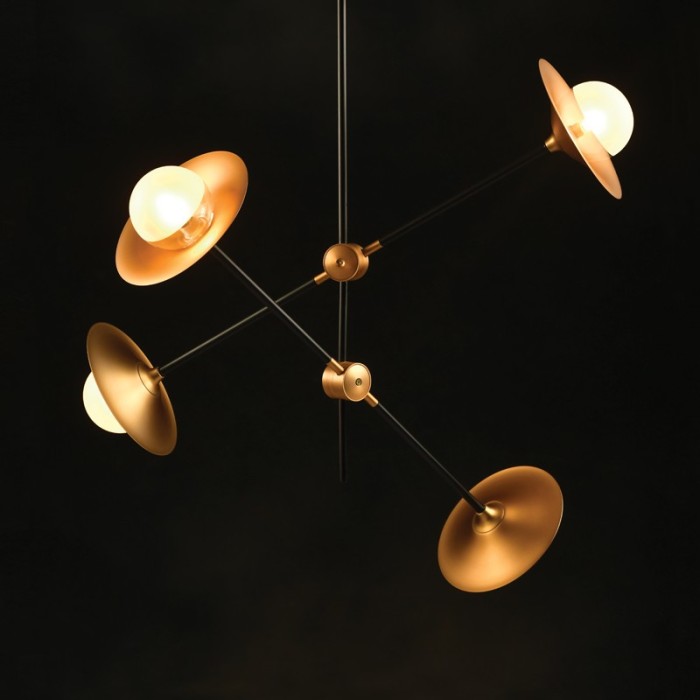 NETTO ΦΩΤΙΣΤΙΚΟ ΚΡΕΜΑΣΤΟ ΒΟΥΡΤΣΙΣΜΕΝΟ ΟΡΕΙΧΑΛΚΙΝΟ ΜΕΤΑΛΛΙΚΟ ΣΥΜΒΑΤΙΚΟ 4ΧG9 IP20 Φ850Χ670mm