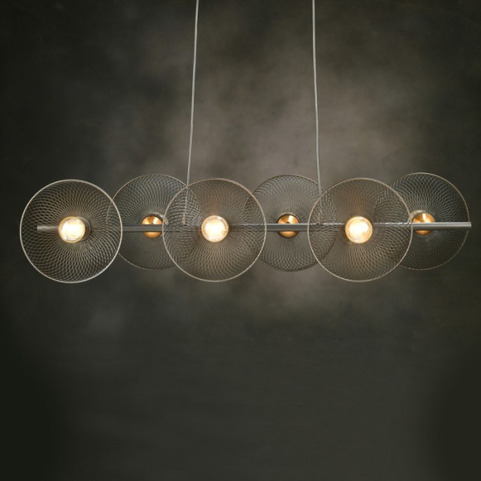 NETTO ΦΩΤΙΣΤΙΚΟ ΚΡΕΜΑΣΤΟ ΜΑΥΡΟ ΜΑΤ ΜΕΤΑΛΛΙΚΟ ΣΥΜΒΑΤΙΚΟ 6ΧΕ27 IP20 1030Χ1190mm