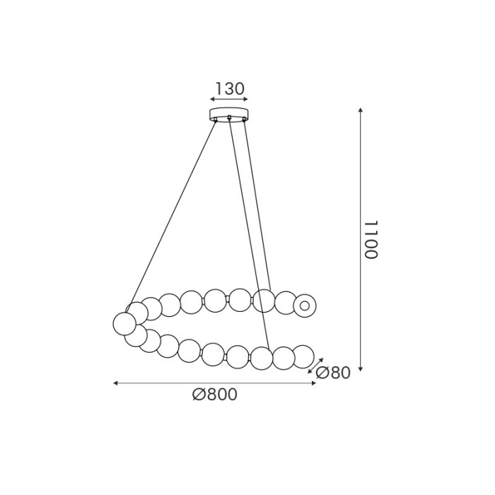 ΚΡΕΜΑΣΤΟ Φ/Σ LED 30W 2200LM 3000K IP20  ΧΡΥΣΟ ΑΛΟΥΜΙΝΙΟ + ΑΚΡΥΛΙΚΟ
