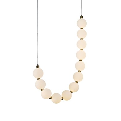 "PENDANT LAMP LED 18W 1350LM IP20 GOLD ALUMINIOUM + ACRYLIC
"
