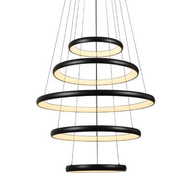 "PENDANT LUMINAIRE LED 80W 6400LM CCT IP20
BLACK METAL+ ACRYLIC
"
