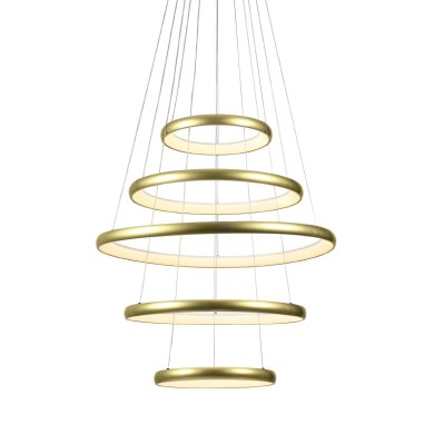 "PENDANT LUMINAIRE LED 80W 6400LM CCT IP20
GOLD METAL+ ACRYLIC
"
