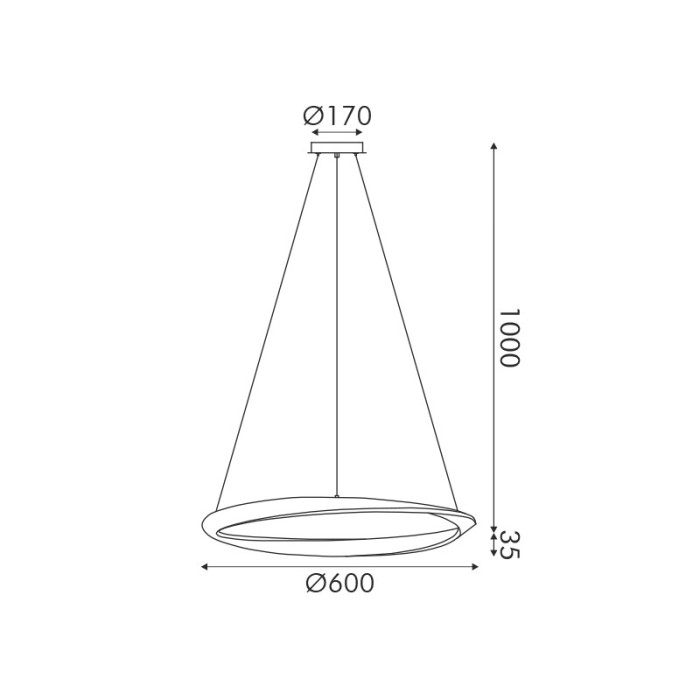 "PENDANT LUMINAIRE LED 32W 2500LM CCT IP20
WHITE METAL+ACRYLIC
"
