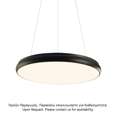 PENDANT LUMINAIRE LED 54W 4320LM CCT BLACK METAL D60XH8CM KALLISTA
