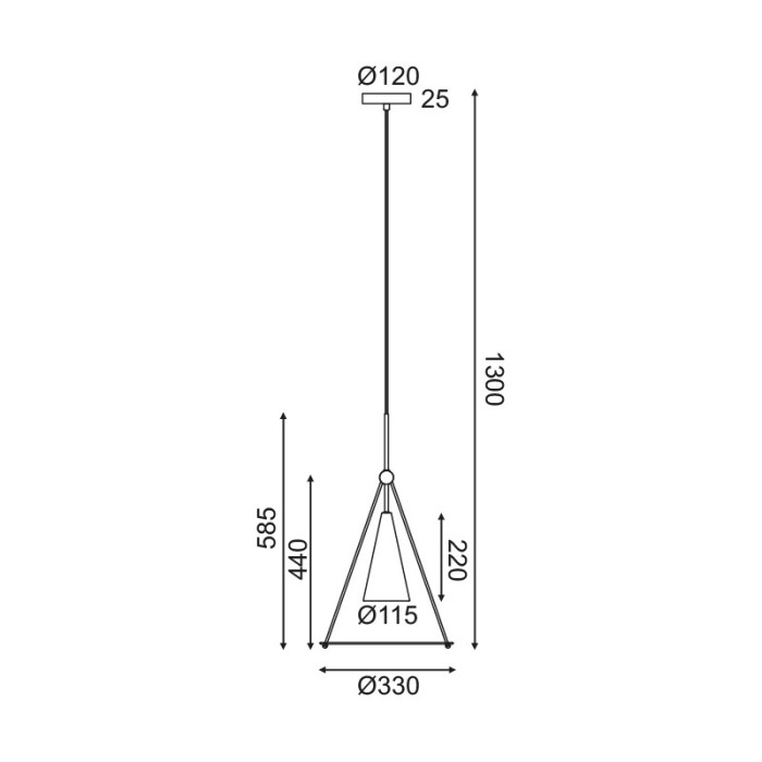 NETTO ΦΩΤΙΣΤΙΚΟ ΚΡΕΜΑΣΤΟ ΛΕΥΚΟ ΜΑΤ ΜΕΤΑΛΛΙΚΟ ΣΥΜΒΑΤΙΚΟ 1ΧΕ27 IP20 Φ330Χ1300mm