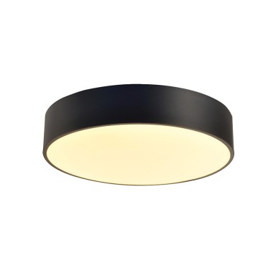 CEILING LUMINAIRE LED 50W 4800LM CCT BLACK METAL D50XH10CM OPTIMUS