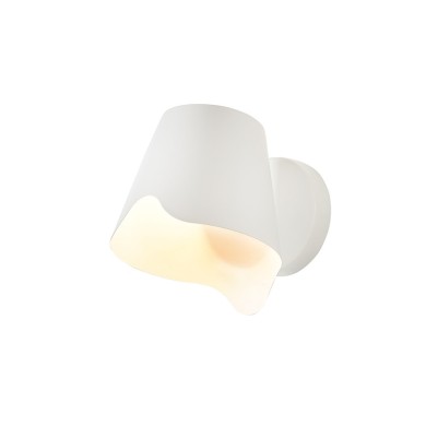 WALL LIGHTING 1XE27 WHITE METALLIC 21Χ17Χ20CM MONET