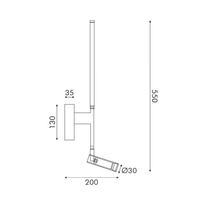 "WALL LAMP  LED 5W + COB 3W 700LM 3000K IP20  
BLACK ALUMINIUM + ACRYLIC 
"
