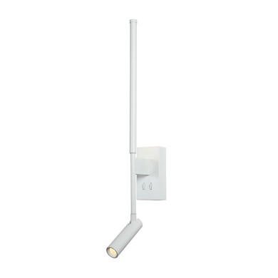 "WALL LAMP LED 5W +COB 3W 700LM 3000K IP20
 WHITE ALUMINIUM +ACRYLIC "
