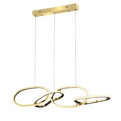 "PENDANT LUMINAIRE LED 60W 4800LM CCT IP20
GOLD STAINLESS STEEL + ACRYLIC
"
