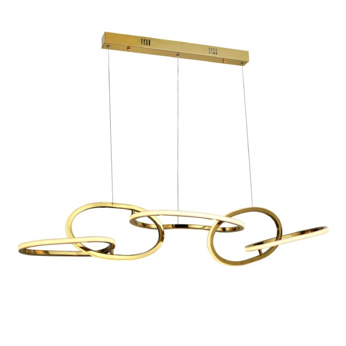 "PENDANT LUMINAIRE LED 72W 5700LM CCT IP20
GOLD STAINLESS STEEL METAL + ACRYLIC
"
