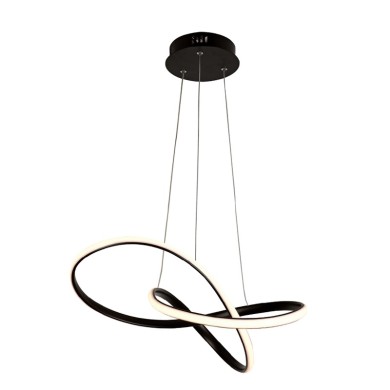 PENDANT LIGHTING LED 48W 3000K 2880LM BLACK ALUMINUM 48Χ44XΗ120CM GORDIUS